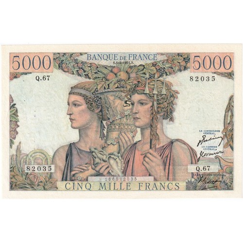 Frankreich 5000 francs - 5000, francs,