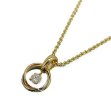 Cartier Trinität Diamant Anhänger K18 Gelbgold Weiss Gold Rose Gold Halskette