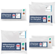 Blumtal Milbenbezug Kissen  - Oeko-TEX zertifizierte Allergiker Bettwäsche