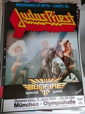 Plakat Judas Priest 1988 Bonfire Concert Original DIN A1 TOP!