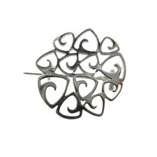 925er Silberbrosche Ornament