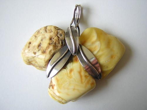 Silber anhänger butterscotch - silber,