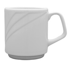 Lubiana Serie Arcadia 6x Henkelbecher 0,30 Liter Becher Tasse stapelbar stoßfest