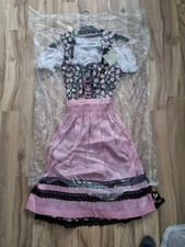 Dirndl Gr.34 Neu Mit Etikett  Lebkuchen Herz Muster, Komplett mit Bluse&Schürze