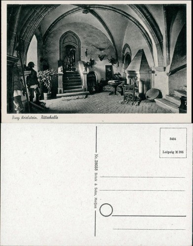 Ansichtskarte kriebstein burg - kriebstein,