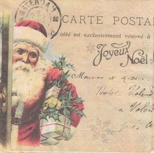 4 Lunch Papier Servietten Napkins (E7-29) Nostalgie Nikolaus