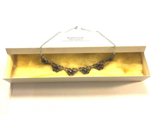 Halskette collier mit granat - halskette,,