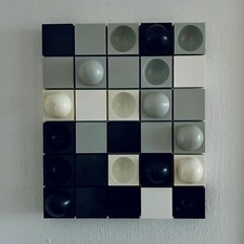 Flemming Hvidt Vintage Danish Wall Panel “Multi Art” by Quality System Pop Art