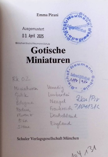 Gotische miniaturen - gotische,