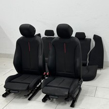 Sportsitz BMW 3er F30 Limousine Sitz Rücksitzbank Stoff Anthrazit Akzent Rot