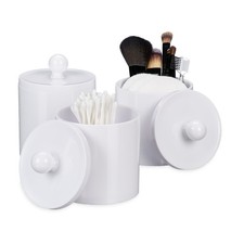 Wattestäbchen aufbewahrung Wattepad Halter Ohrstäbchen Behälter transparent