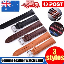 Breite Leder Uhr Band Solide