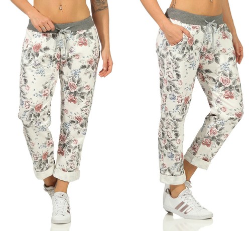 Damen jogginghosen blumen - damen,