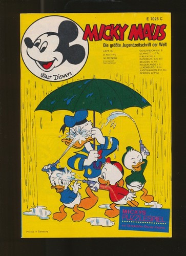 Micky maus 1970 heft - 1970, nr.