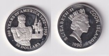 Dollar silbermünze cook - 50,