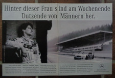 Mercedes DTM Auto Werbung bzw Reklame, Ellen Lohr