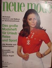 Neue Mode 69/06 w/Burda urlaub reise sport Mollige Kind Porzellan-Malerei 60er J