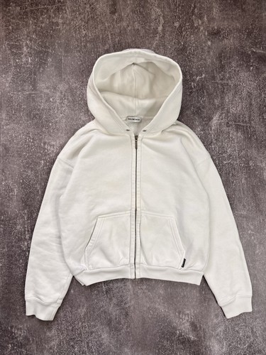 Balenciaga white zip hoodie - zip,