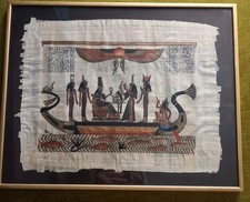 2 Papyros Bilder gerahmt Im Wechselrahmen hinter Glas