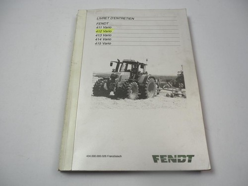 Fendt 411 412 413 - 414, 415