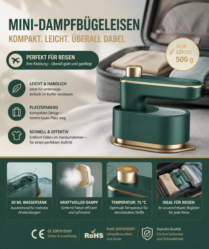 Tragbarer dampfglätter für - tragbarer,