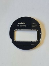 Zifferblatt Ruhla Eurochron Digital Quarz LCD schwarz  für Kaliber 16-01  Neu