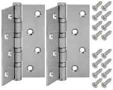 2 Edelstahl Scharniere 100mm Türband Türscharnier Edelstahlscharniere Beschlag