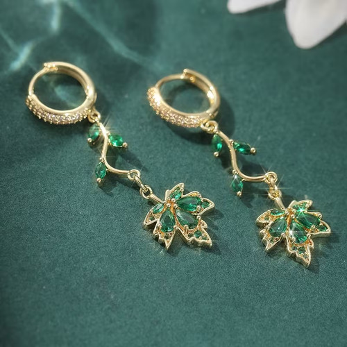 Damen creolen gold - 💚,