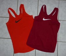 2 x NIKE PRO DRI FIT Tanktop Shirt Gr. M 1x rot + 1x weinrot
