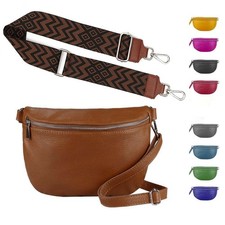 DAMEN LEDER TASCHE Umhängetasche BRUST GÜRTEL BAUCH HÜFTE CROSS OVER BODY BAG