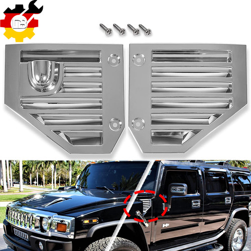 Side vent cover chrome - side,