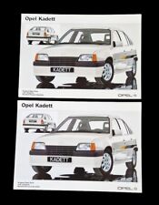 2x OPEL KADETT E Tuning Zubehör Prospekt Brochure Sheet 62