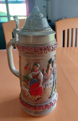 Gerz reliefbierkrug handwerk - gerz,