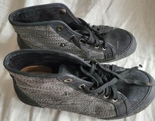 PLUM by PALLADIUM Damen Schuhe Gr. 40 schwarz/grau gut erhalten