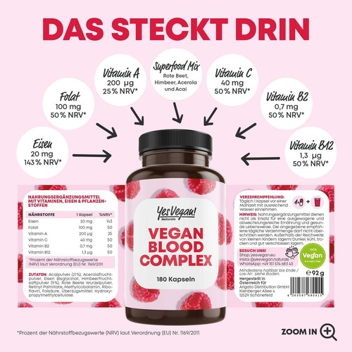 Yes vegan blood - yes,