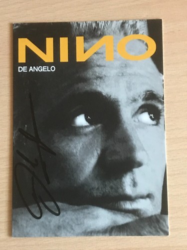Nino angelo autogrammkarte - nino,