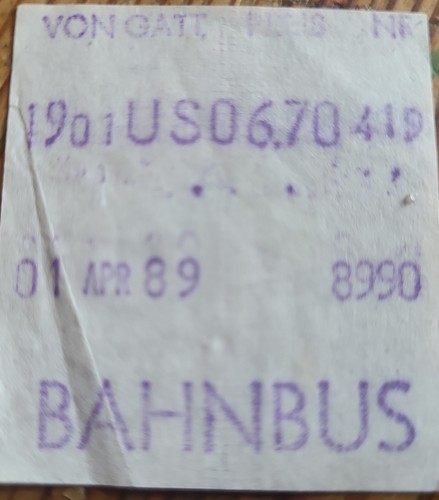 Bahnbus fahrschein almex - bahnbus, fahrschein/
