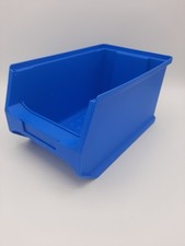 Sichtlagerbox Lagerbox Sichtkasten Aufbewahrungsbox blau stapelbar mittlere Größ