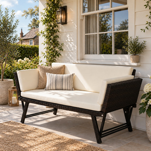 Sitzer polyrattan gartensofa - polyrattan,