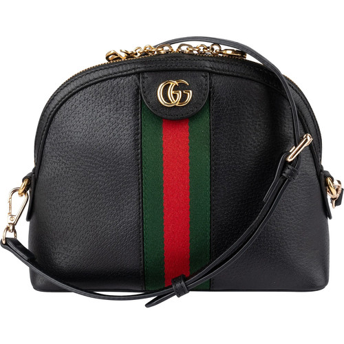 Gucci black leather ophidia - gucci,