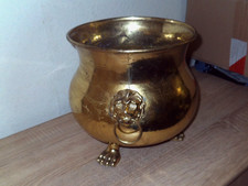 Messing Blumentopf Vintage