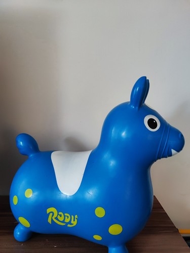 Hüpfpferd rody blau - hüpfpferd,