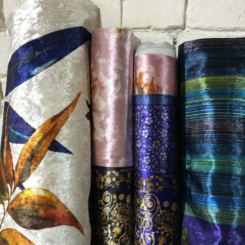 Patchwork samt polsterstoff - patchwork,