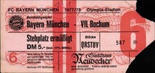 Ticket BL 77/78 FC Bayern