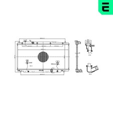 ERA Motorkühler Wasserkühler 673542 für HONDA JAZZ 3 GG1 GE6 GG3 GG6 VTEC GE8