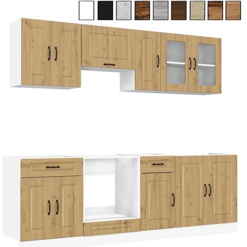 Tlg küchenschrank set - 8-tlg.,