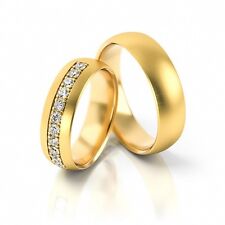 Eheringe Trauringe 333 er Gold Gelb Gold 6mm breit  Super preis!!