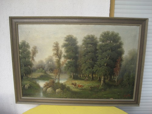 Großes landschaft ölgemälde - großes,