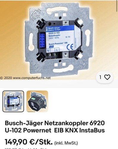 Busch jaeger 6920 102 - 6920, u-102