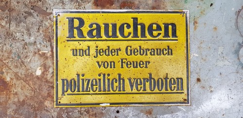 Altes schild blechschild - altes,
